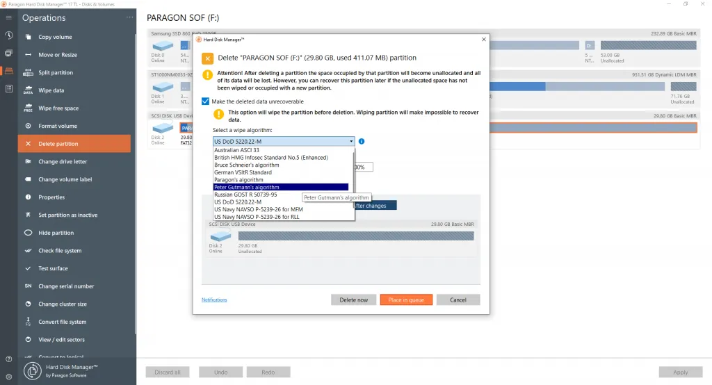 Bezpieczne wymazywanie dysku twardego
